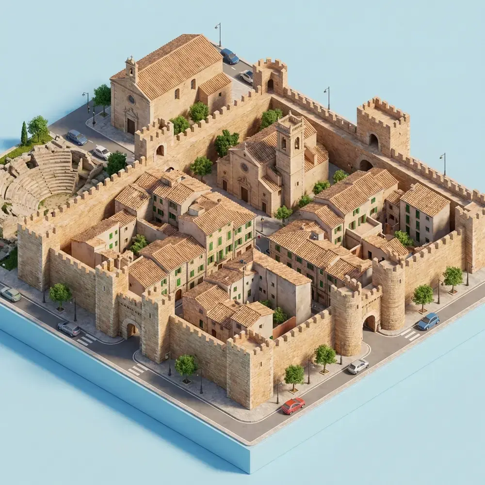 Alcudia: La Ciudad Medieval Amurallada de Mallorca