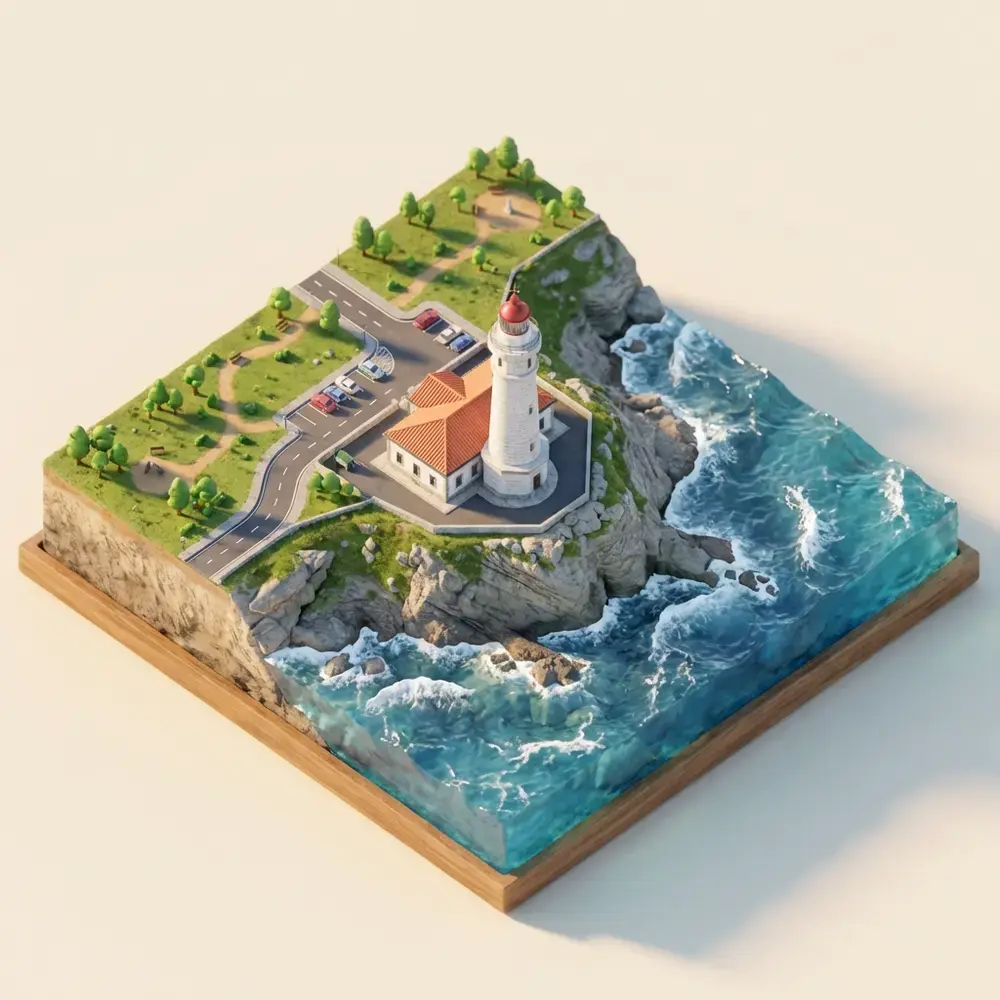 Faro de Cabo Mayor: Guardián del Cantábrico