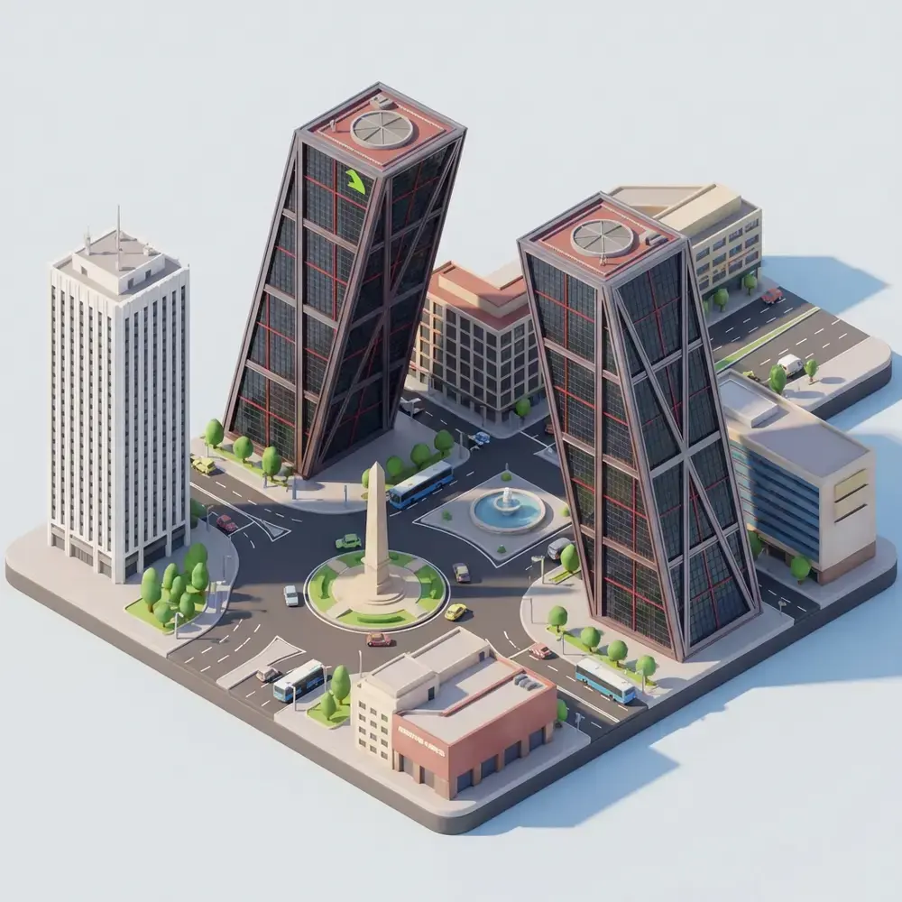 Gate of Europe (KIO Towers): Madrid's Leaning Giants