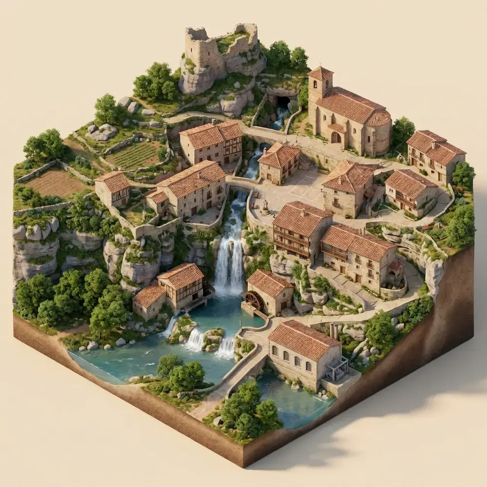 Orbaneja del Castillo: Village of the Waterfall