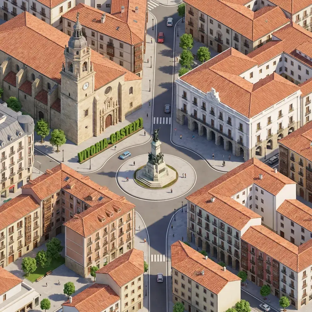 Plaza de la Virgen Blanca: Historic Heart of Vitoria