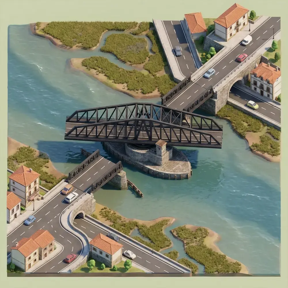 Treto Bridge: Historic Iron Crossing over the Asón